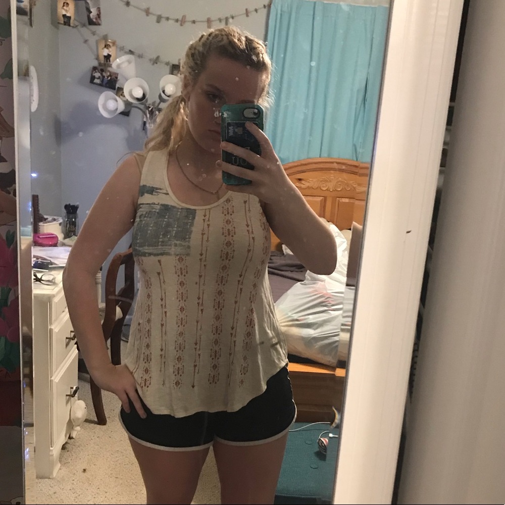 American flag tank top